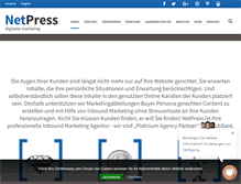 Tablet Screenshot of netpress.de
